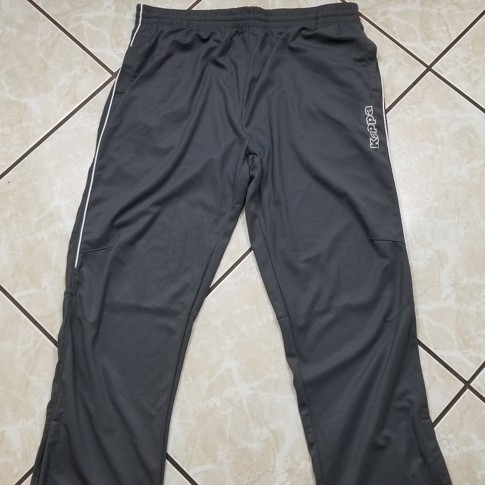Vintage Kappa Jogger Pants Gray Men's Size 2XL